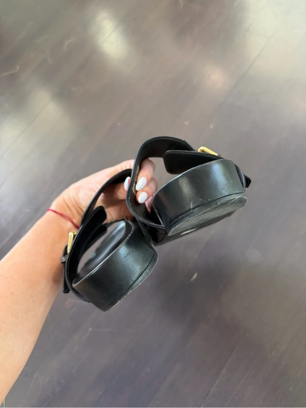 Louis vuitton Canvas Leather Logo Brown Slides Size: 8.5 | IT 38.